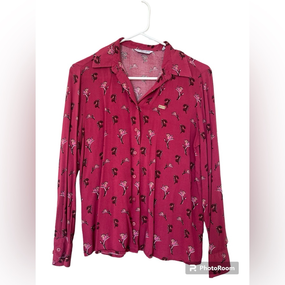 US polo assn women’s pink shirt